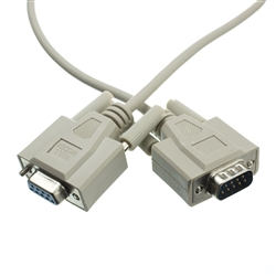 10Ft RS232 DB9 male-female extension serial cable UL 