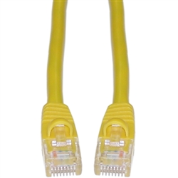 75ft Yellow CAT6A 13X6-08175 UTP 500MHz with Molded Boot